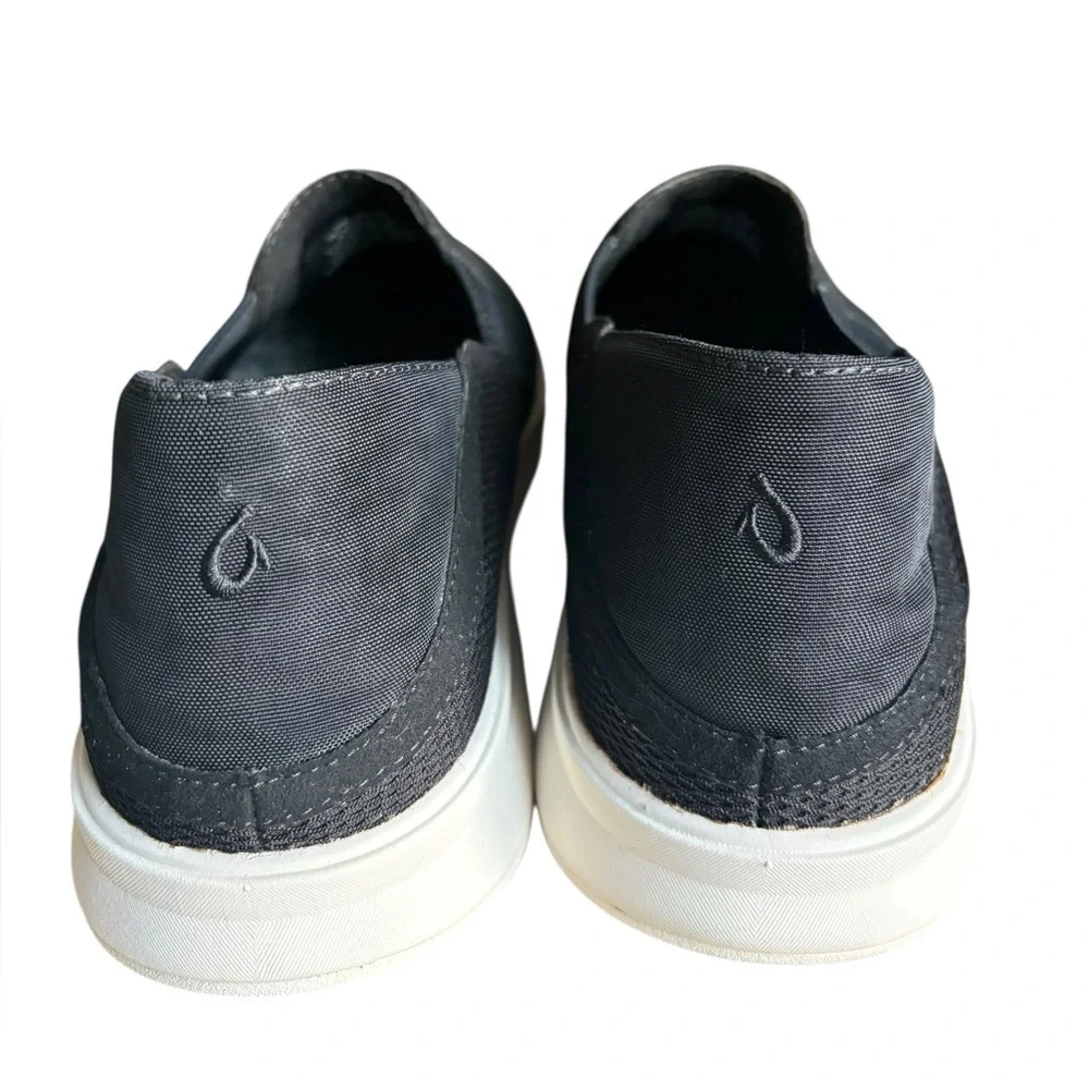 OLUKAI Kiihele Womens Black Slip On Casual Lounge Comfort Shoes size 8.
